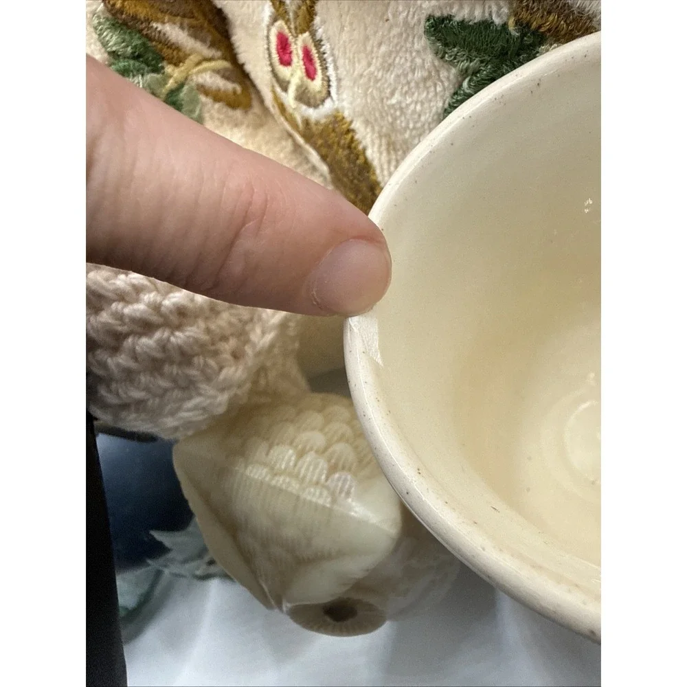 Vintage Lot Of Owls And Mushrooms, S&P, Towel, Cups, Picture